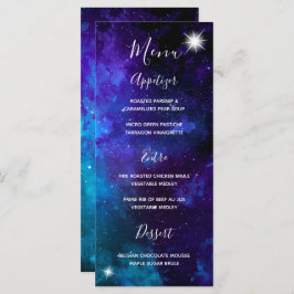 Menu Casamento de Star Light Blue Sky
