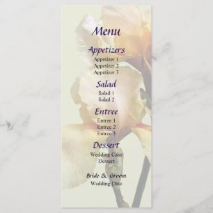 Menu Casamento de Suspensões Colorido de Peach