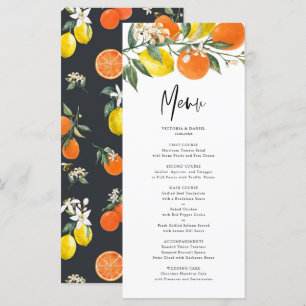 Menu Casamento de Verão com Lemões Botânicos e Laran