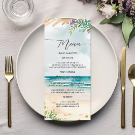Menu Casamento de Verão da Cena de Praia Floral Waterco