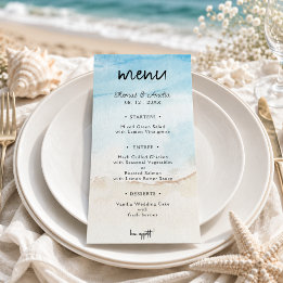 Menu Casamento de Verão na Praia Aquarela da Praia