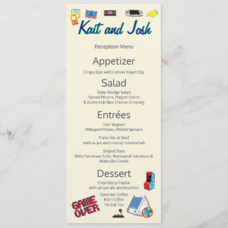 Menu Casamento de videogame