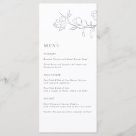 Menu Casamento do Elegante Jasmine Branch