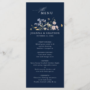 Menu Casamento do Jardim dos Prados de marinho Selvagem