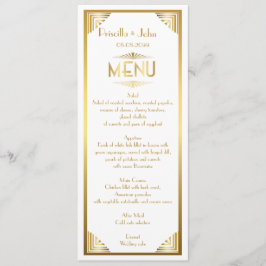 Menu Casamento do menu, reunião do menu, grande Gatsby,
