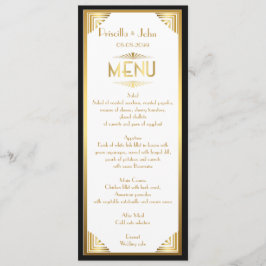 Menu Casamento do menu, reunião do menu, grande Gatsby,