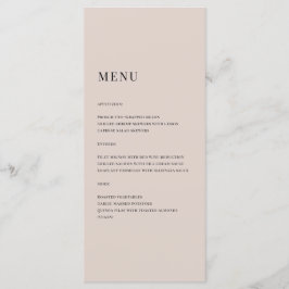 Menu Casamento do Monograma Colorido de Creme Eleg