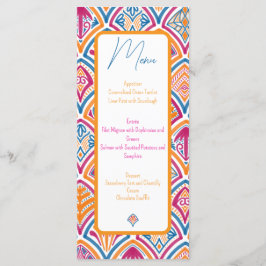 Menu Casamento do Ventilador Decorativo Amarelo-Cor-de-