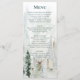 Menu Casamento dos Pinheiros de Neve