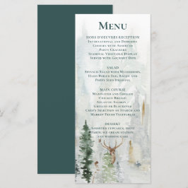 Menu Casamento dos Pinheiros de Neve