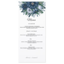 Casamento elegante azul e azul-marinho