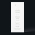 Menu Casamento Elegante Clássico de Lucy Sage Verde<br><div class="desc">Menu de casamento elegante com estilo clássico com uma combinação de tipografia de script e fontes serif tradicionais. Esta simples design vai bem com qualquer estilo de casamento.</div>