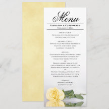 Casamento Elegante com Rosa Amarela Manteiga Espel