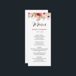 Menu Casamento Elegante de Flor Rosa ELLE<br><div class="desc">Feita para você!</div>