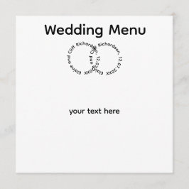 Menu Casamento Elegante, Nomes,