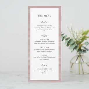 Menu Casamento Elegante Rosa Charme Costeiro