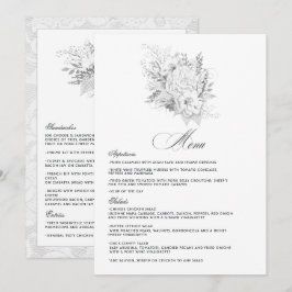 Menu Casamento Elegante Vintage
