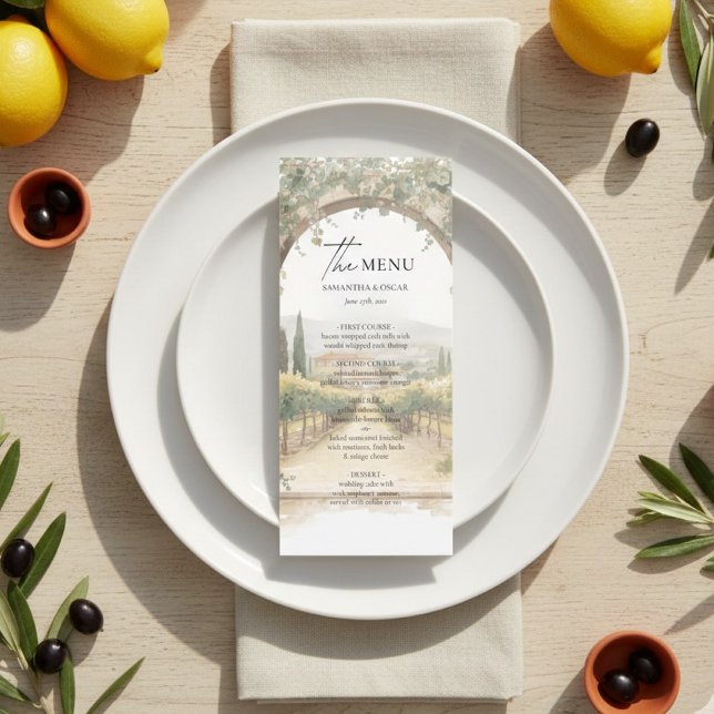 Menu Casamento em Vinhedo Italiano (Criador carregado)