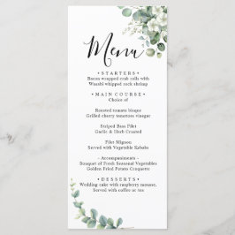Menu Casamento Eucalyptus Rustic Greenery