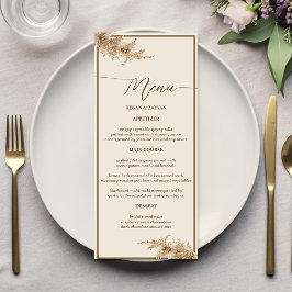 Menu Casamento Exótico Terrestre da Boêmia Pampas