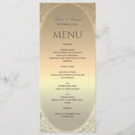 Menu Casamento Faux Gold Foil