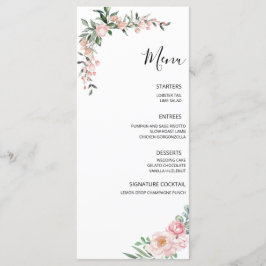 Menu Casamento Flor de Rosa Corado
