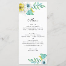 Casamento floral amarelo-aquarela e horta