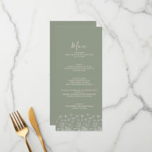 Casamento Floral Boho Minimalista Verde Salvia Ele