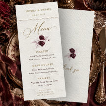 Casamento Floral Borgonha Vintage