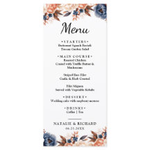 Casamento floral de cor azul Dusty & Terracotta