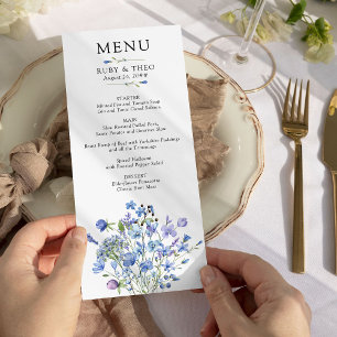 Menu Casamento Floral De Delicado De Pergueiro