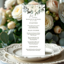 Casamento Floral em Aquarela Marfim Rústico Verde