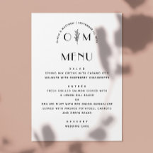 Casamento Floral Preto e Branco Moderno | Minimali