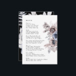 Menu Casamento Floral Romântico Elegante<br><div class="desc">Menu de Casamento Floral Romântico Elegante</div>