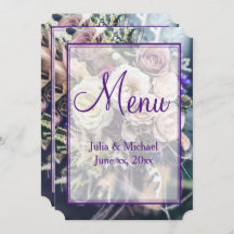 Casamento Floral Roxo Elegante