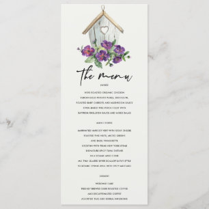 MENU CASAMENTO FLORAL RUSTICO DE NASCIMENTO DE ESCURA D