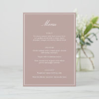Casamento Formal Clássico Bordo Rosa Script Elegan