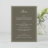 Casamento Formal Clássico com Borda Oliva Elegante