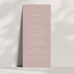 Menu Casamento Formal Da Caligrafia Clássica Rosa<br><div class="desc">Este Design faz parte de uma coleção; Entre em contato comigo se precisar de ajuda para encontrar designs ou produtos correspondentes; também disponível em cores alternativas</div>