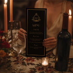 Menu Casamento Gatsby Negro e Dourado<br><div class="desc">, </div>