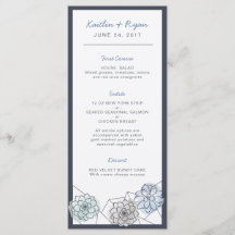 Menu Casamento Geométrico com Êxito