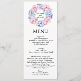 Menu Casamento Hydrangea