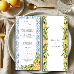 Menu Casamento italiano-limão da Dolce Vita Mediterrâni
