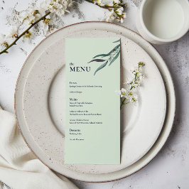 Menu Casamento Jantar Jardim Botânico de Eucalipto