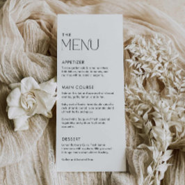 Menu Casamento Jante mínimo simples