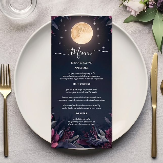 Menu Casamento Jardim da Lua à Meia-Noite (Criador carregado)