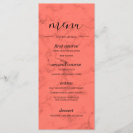 Menu Casamento Marinho Azul Buquê Moderno