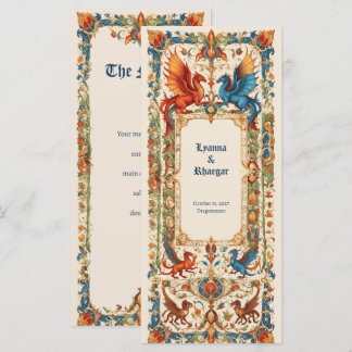 Menu Casamento Medieval, Manuscrito Antigo