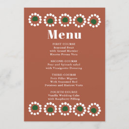 Menu Casamento Mexicano Fiesta Boho Barro