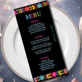 Menu Casamento mexicano moderno